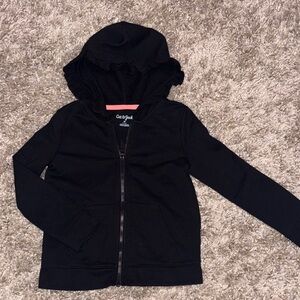 Cat & Jack Black Kids Zip-Up Hoodie